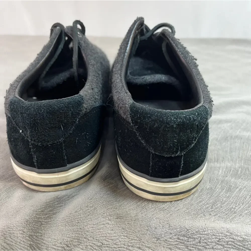 Polo Ralph Lauren Vaughn Fashion Sneaker Charcoal Gray Flannel Men's 8.5 Lace Up